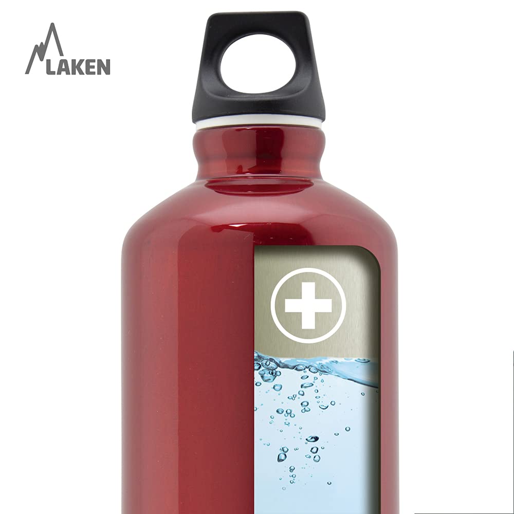 LAKEN — Gourde en aluminium rouge 1L – Image 5