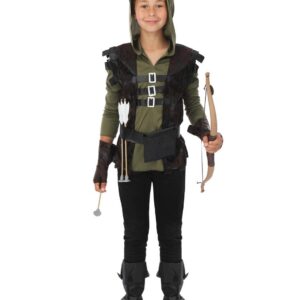 P'TIT CLOWN - Déguisement Archer Enfant - Parfait pour Carnaval, Fêtes Costumées et Évènements à Thème (7-9 ans)