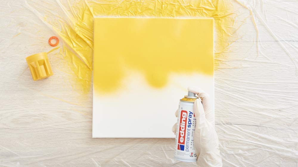 EDDING 5200 — Spray peinture acrylique jaune trafic mat 200 ml – Image 4