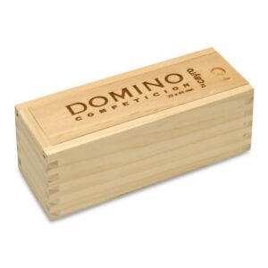 Cayro - Dominos - + 6 Ans - Modèle De Compétition - avec Boîte Traditionnelle en Bois - Jeu De Société Classique - pour Enfants Et Adultes - 2 À 4 Joueurs