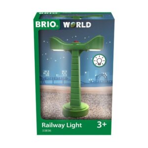 Brio World - 33836 - Eclairage Ferroviaire - Accessoire pour Circuit de Train en Bois - Piles incluses - Jouet pour garçons et Filles à partir de 3 Ans