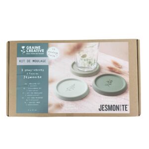 GRAINE CREATIVE KIT DIY : Moulage de 3 sous-verres à faire en Jesmonite