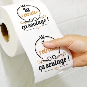 Alternative view of PAPIER WC — Rouleau humoristique Retraite