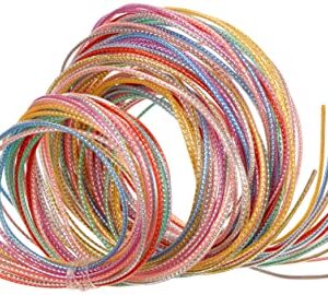 Colour Strips métallique 20pcs 100cm, 10 couleurs assorties