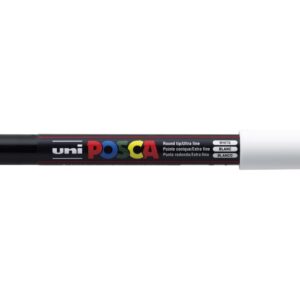 UNI-BALL Posca PC-1MR Blanc Lot de 12 stylos