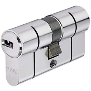 Abus Eurocilindro puntos niquel Doble Embrague 40 x 40