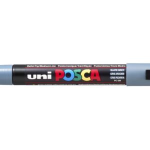 Uni-ball Posca Marqueur Pointe ogive Moyen - Slate Gris
