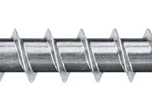 fischer - Vis PowerFast FPF II CZF 4,5x45 à Tête Fraisée, Empreinte PZ, Zingué Blanc, Filetage Total - Boîte de 200, Gris