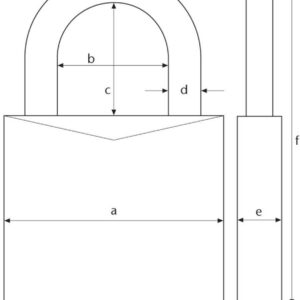 Alternative view of Abus H10 46615 Cadenas à combinaison en aluminium Universel 145/30 Rouge