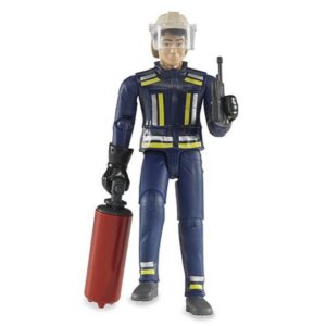 bruder 6010 Pompier avec Casque, Gants et Accessoires