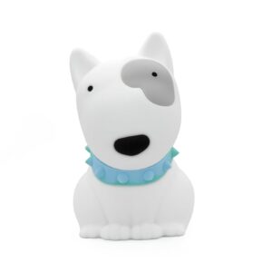 DHINK - Veilleuse Rechargeable LED Chien - Lampe de nuit silicone pour chambre Bébé et Enfant - Lampe chevet Enfant - Cadeau Naissance, Blanc