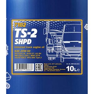 Alternative view of MANNOL TS-2 — Huile moteur 20W-50 10 L