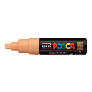 UNI-BALL Marqueur Pte large biseautée POSCA PC8K 8mm Rose Saumon
