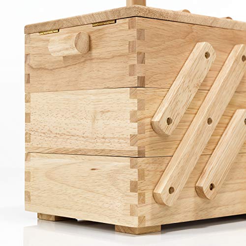 PRYM — Boîte à couture en bois clair taille M – Image 2