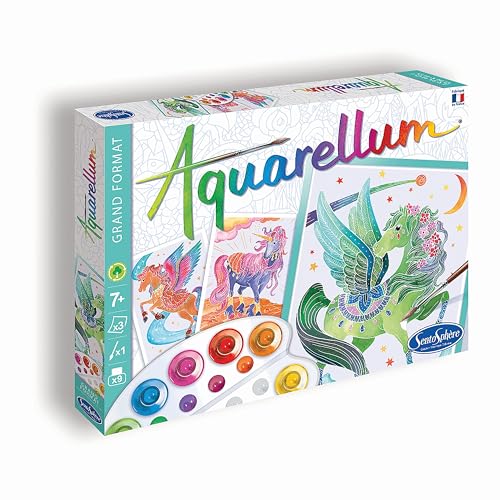 SENTOSPHÈRE Aquarellum — Kit Peinture Licornes et Pégases – Image 6