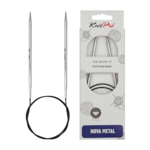 KnitPro 150 cm x 4,5 mm Nova Aiguilles circulaires Fixes Argenté