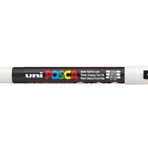 UNI-BALL Posca Marqueur peinture PC-3 M – Blanc – Simple Stylo