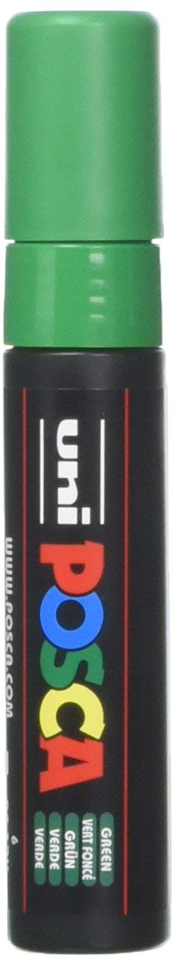 Uni Posca PC-17K Marqueur peinture verre Pointe large biseautée 15 mm Vert