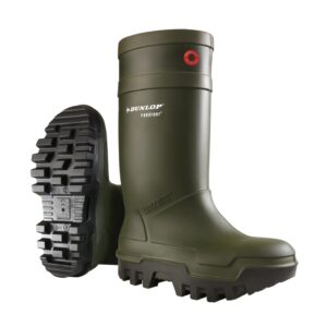DUNLOP Protective Footwear, C662933, Purofort Thermo+ Full Safety, Vert Foncé/Noir, Taille 44 EU
