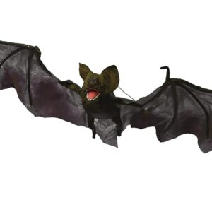 P'tit Clown - 23175 - Automate Halloween Chauve-Souris Animé - Animatronique - Animatronics - Animée, Sonore, Lumineuse - Décoration Effrayante - Piles Non incluses (3 x AA) - 90 cm