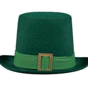 Alternative view of P'TIT CLOWN — Chapeau haut de forme Saint-Patrick adulte vert