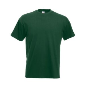 Fruit of the Loom Super Premium T T-Shirt, Vert Bouteille, S Mixte