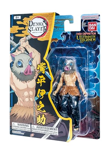 Bandai - Ultimate Legends HD - Figurine d'action Demon Slayer 12 cm - Inosuke Hashibira - Licence Officielle Demon Slayer - Figurine articulée Inosuke - Jouet Enfant 4 Ans et + - VE88963