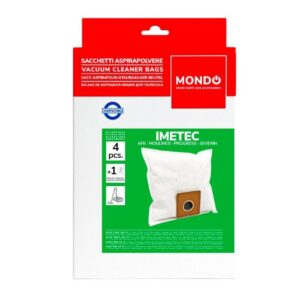 Moulinex A26B09 Pochette de 6 Sacs + 1 Filtre Modèles Boogy / Gimini / Principio, Blanc