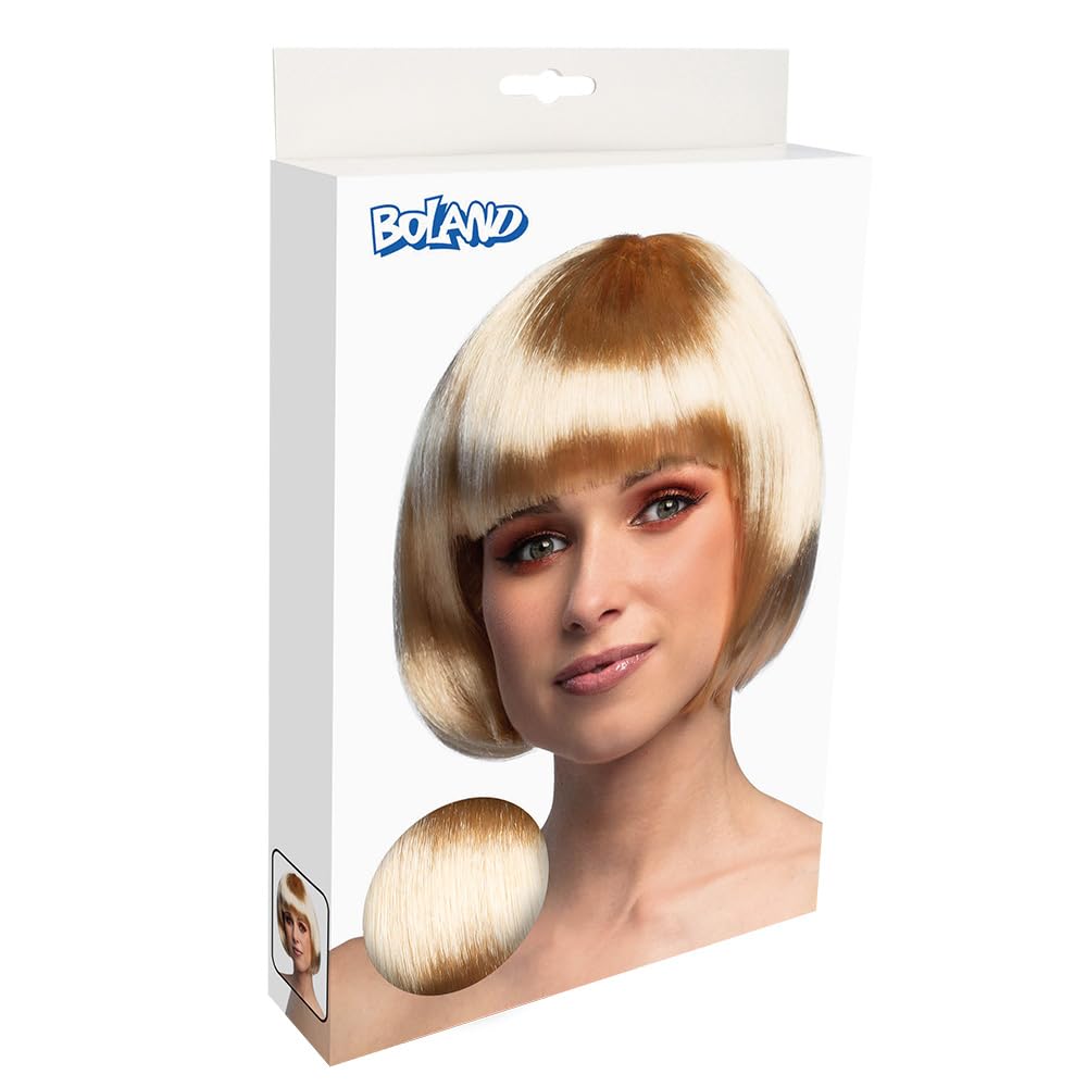 BOLAND — Perruque Cabaret Blonde Mi-Longue à Frange – Image 3