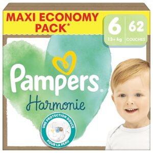 PAMPERS Harmonie — Couches taille 6 x62 (13 kg+)