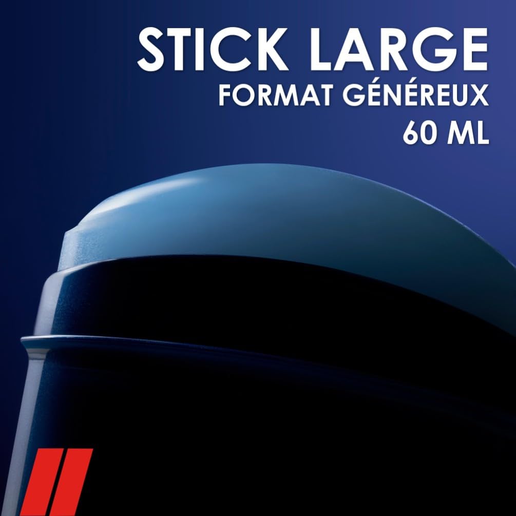 MENNEN - MARINE Deodorant Homme 24H - Stick Large - Sans Alcool - Anti-Traces - 60 ml - Lot de 6 – Image 5