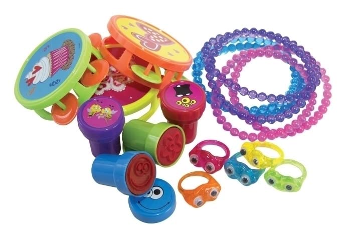 P'TIT CLOWN - Cadeaux pour Pinata - Lot de 40 Jouets Pinata - Accessoires Parfait pour Fêtes d'Anniversaire Enfant, Kermesses, Célébrations - Multicolore (Cadeaux pour pinata x40 - fille)