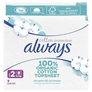 ALWAYS Cotton Protection — Serviettes long plus x9