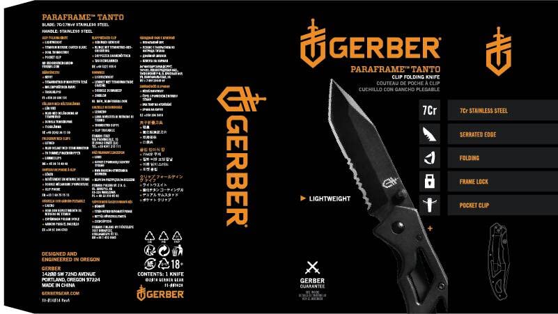 GERBER Paraframe I Tanto — Couteau de Poche Pliant 7,3 cm – Image 3
