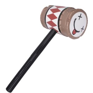 P'tit Clown - 24087 - Marteau de Cirque Arlequin - Marteau de Clown Géant pour Costume Effrayant - Accessoire Déguisement Halloween, Carnaval, Cosplay - Plastique - 56 cm