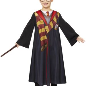Amscan - Costume enfant Harry Potter, Poudlard, Gryffondor, Mage, Sorcier, Carnaval, Mardi gras, 128, Noir