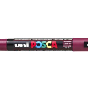 UNI-BALL Marqueur Pte conique moyenne POSCA PC5M 1,8-2,5mm Lie de Vin