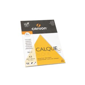 CANSON — Bloc de papier calque lisse A3 90 g/m² 50 feuilles