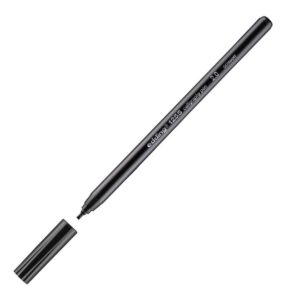 edding 1255 feutre calligraphie - noir - 1 stylo - pointe calligraphique 2 mm - feutre pour papier, bois, terre cuite, toile - pour débutants, lettrage, bullet journals, cartes de vœux, agendas