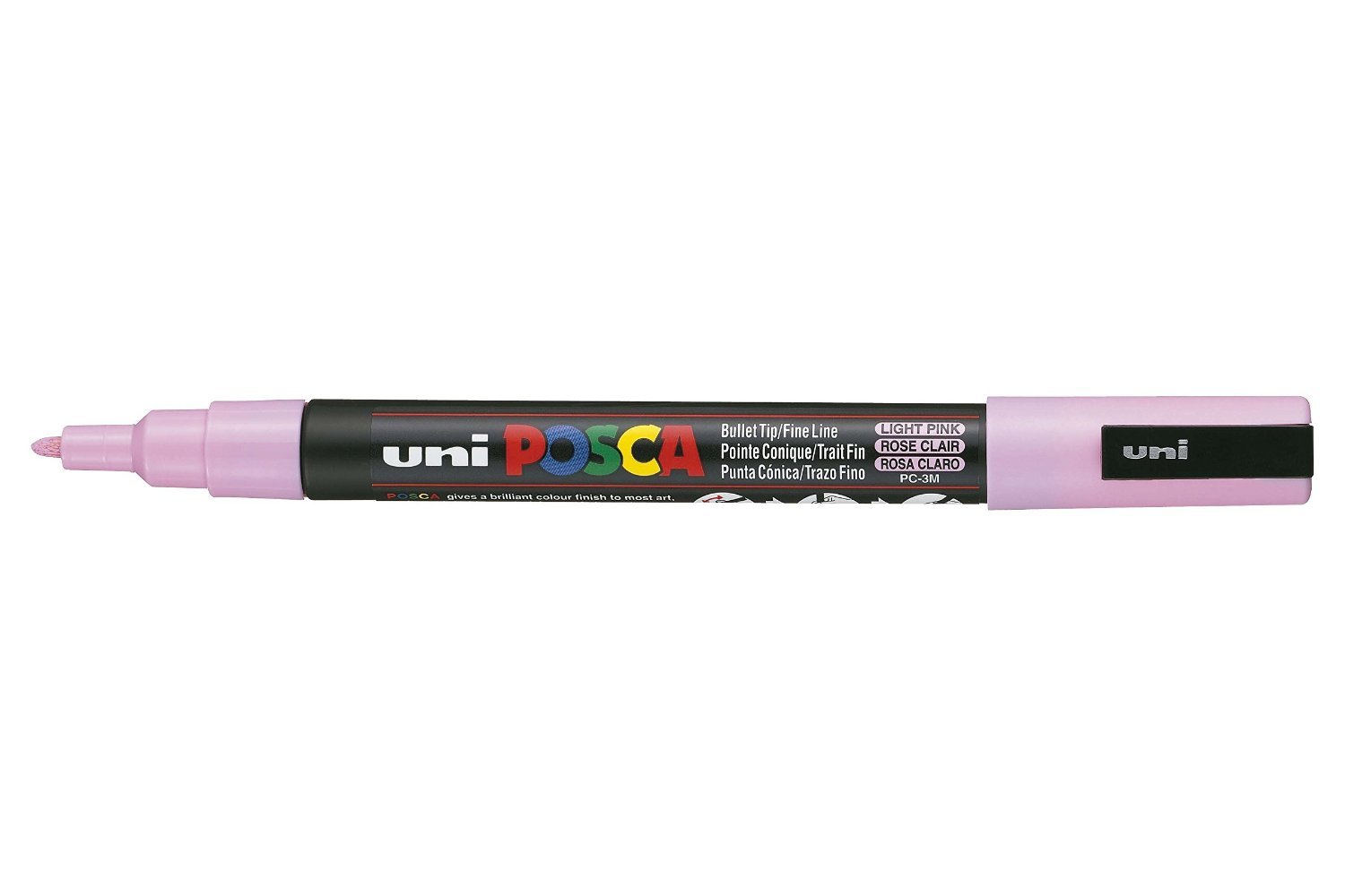 UNI-BALL Marqueur Pte conique fine POSCA PC3M 0,9-1,3mm Rose Clair