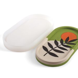 Jesmonite Moule en Silicone Coupe Ovale 18 x 9,5 cm