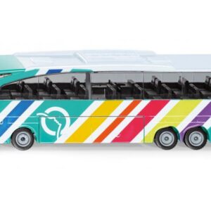 siku 3738001, Bus Mercedes-Benz Travego RATP France, 1:50, Métal/Plastique, multicouleur, Portes et rabat ouvrables