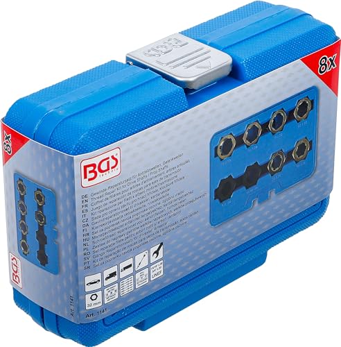 BGS — Coffret de filières pour arbres d'entraînement 8 pièces – Image 6