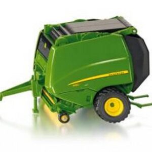 siku 2465, Presse à Balles Rondes John Deere 990, 1:32, Métal/plastique, Vert, Côté et hayon ouvrables
