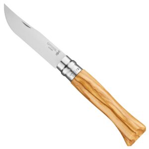 OPINEL N°9 — Couteau de poche lame inox manche olivier