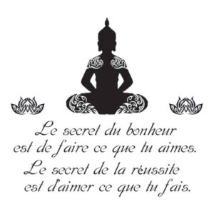 Sticker citation Bouddha