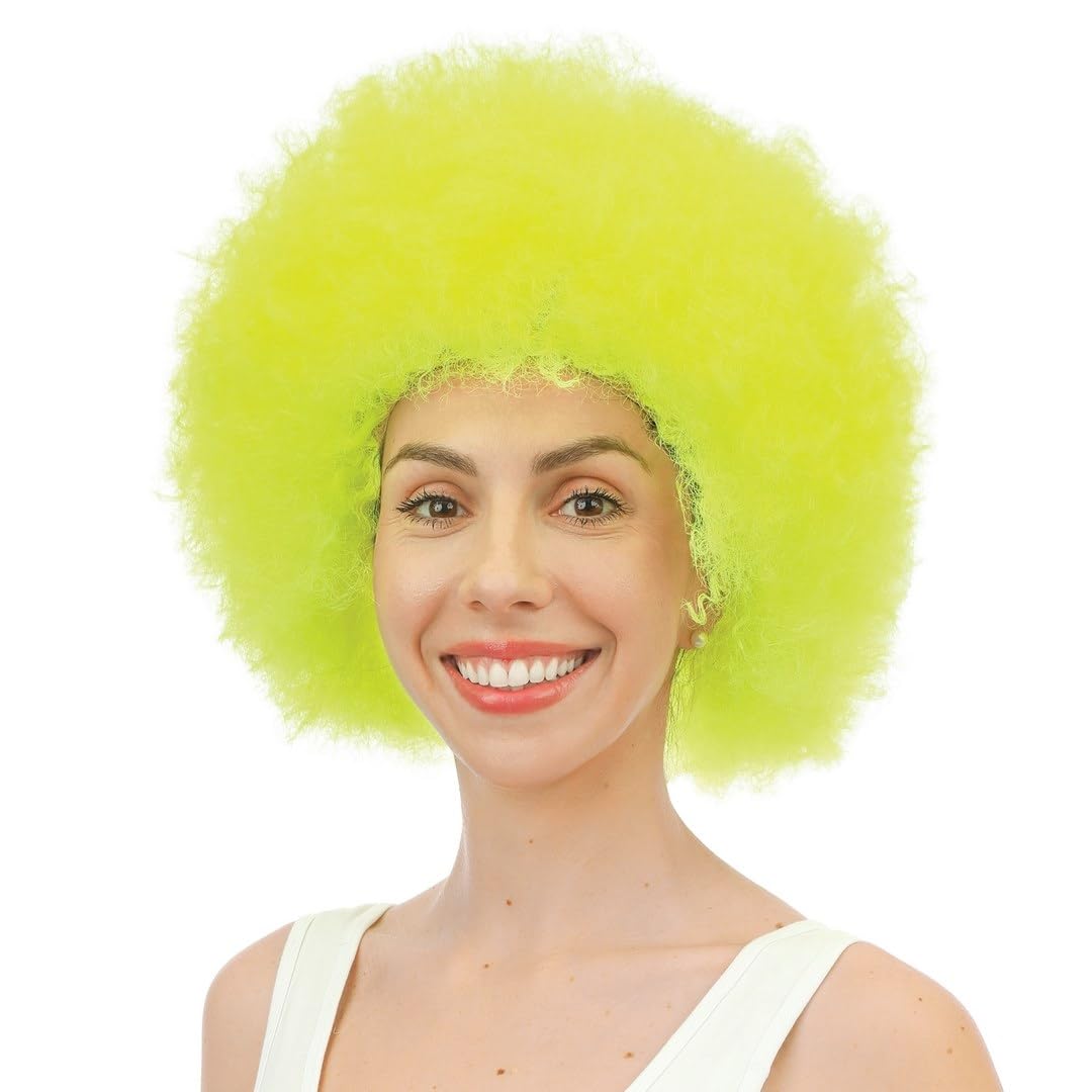 P'TIT CLOWN — Perruque Afro Jaune – Image 3