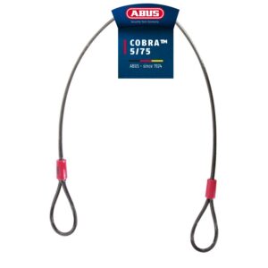 ABUS Cobra 5/75 — Câble antivol en acier gainé 75 cm 5 mm