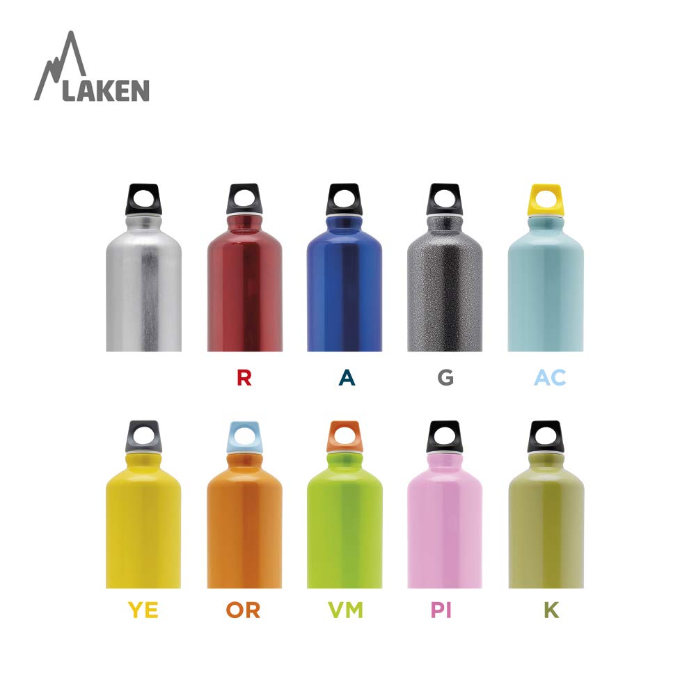 LAKEN — Gourde en aluminium rouge 1L – Image 2