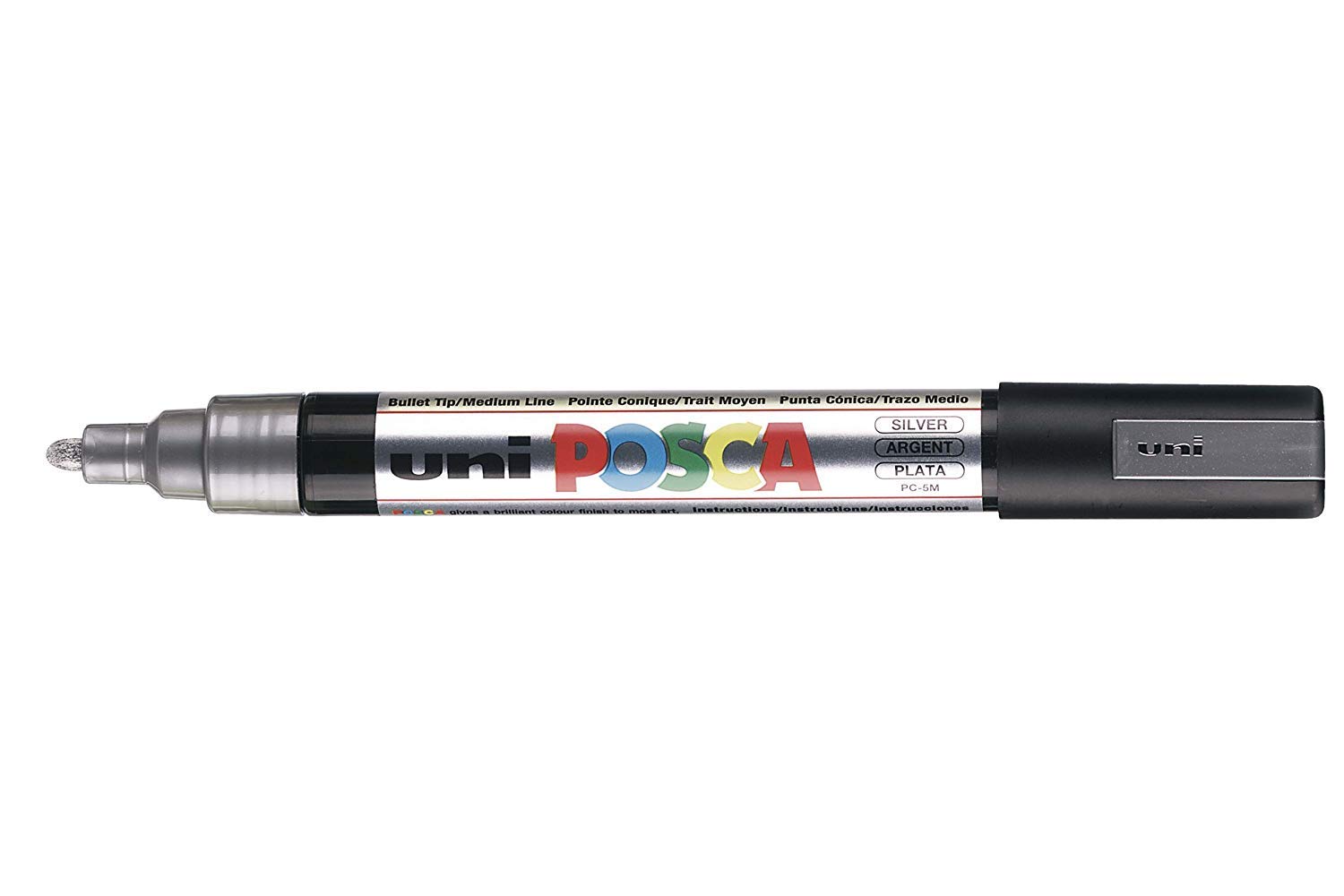 Posca Uni-Ball PC-5M Marqueur Argent